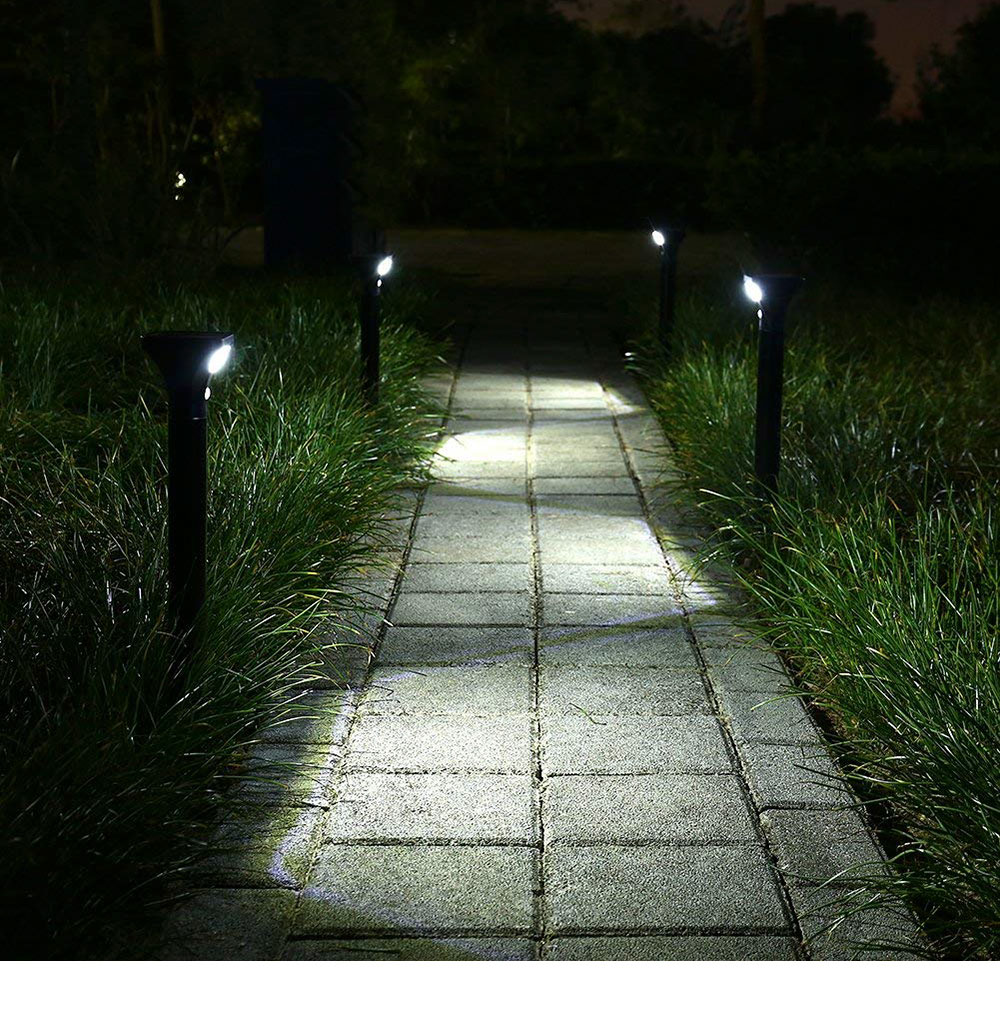 Solar Light Outdoor Waterproof Ground Lamp Solar Path Lights with Motion Sensor LED Lighting for Yard Garden Landscape Lawn