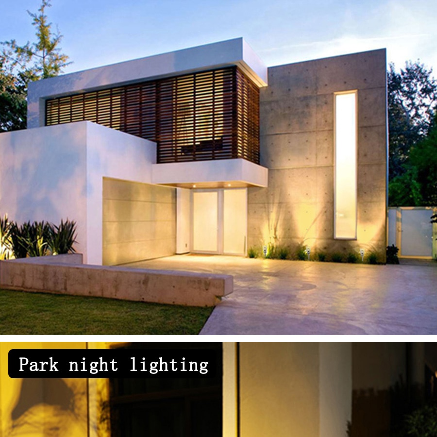 Solar Lights Outdoor Solar Spotlights 6 LED Adjustable Garden Light Landscape Lighting for Yard Pathway Walkway
