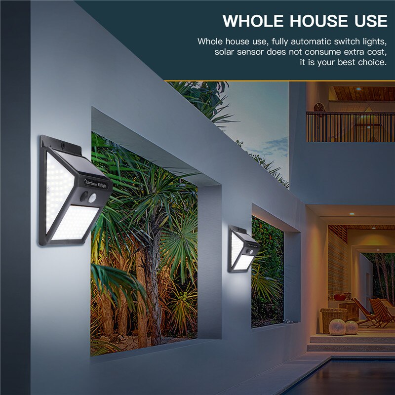 Wall Lamps Solar Led Light Outdoor PIR Motion Sensor LED Sconce Waterproof Garden Lights Outdoor Solar Lamp Outdoor Lighting