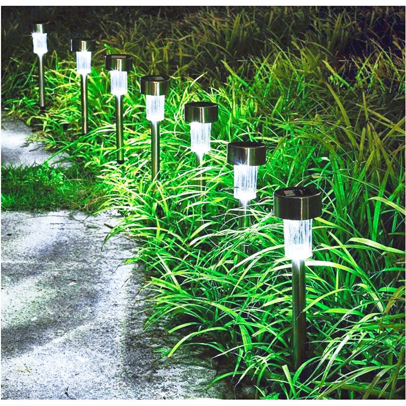 LED Solar Garden Light Outdoor Solar Powered Lamp Lantern Waterproof Landscape Lighting For Pathway Patio Yard Lawn Decoration