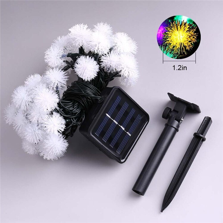 5M/7/12M Dandelion Solar Led Light Outdoor Fairy Lights Christmas Decorations for Home Christmas Lights New Year 2022