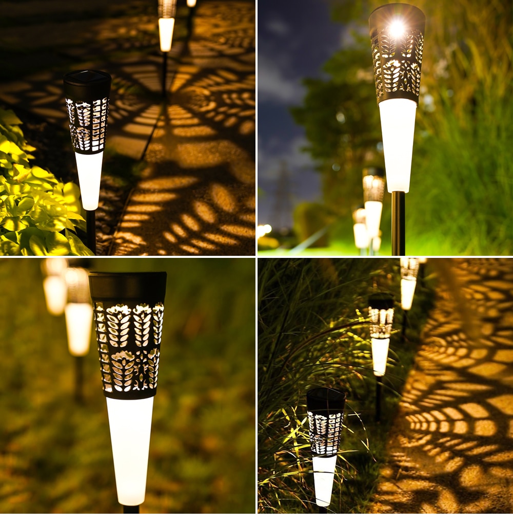 LED Outdoor Solar Lamp Garden Decoration Solar Street Lawn Light IP65 Waterproof Garden Path Landscape Lighting Lantern Lights