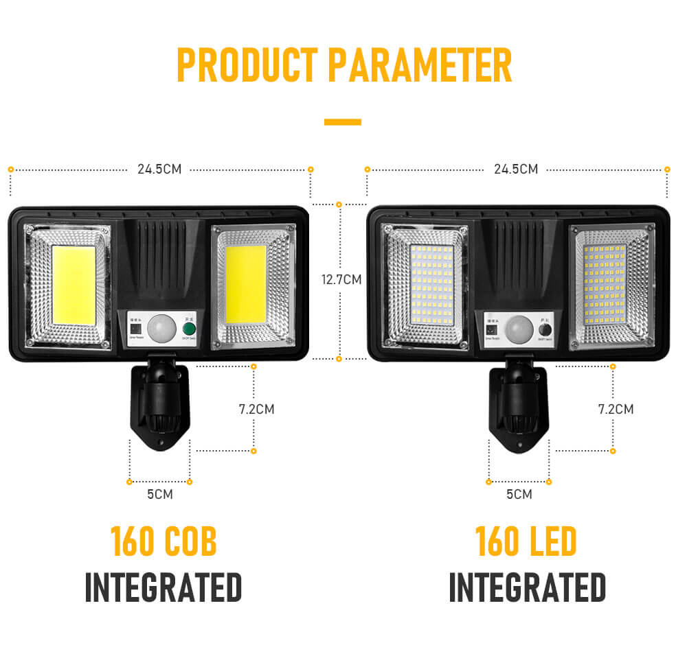 138 168 LED Outdoor Solar Wall Lamp Rotatable Waterproof Solar Light Motion Sensor Induction Super Bright Garage Garden Lights