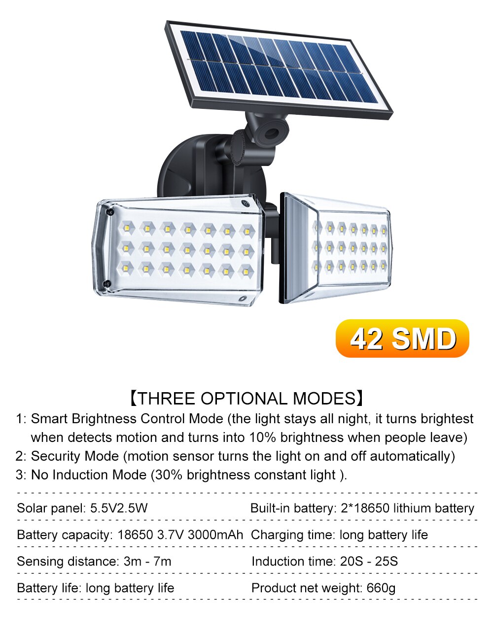 LED Solar Lights Outdoor Microwave Sensor 270 Wide Angle Solar Wireless Wall Light Waterproof Flood Light For Garage