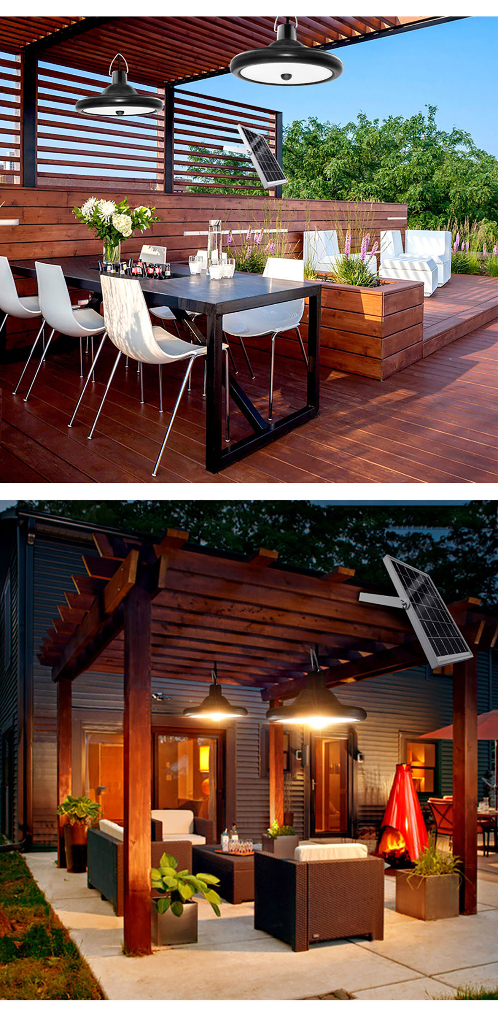 8800mAh Solar Outdoor Light Double Head 112 LED Motion Sensor Waterproof Solar Shed Light For Courtyard Garden Garage