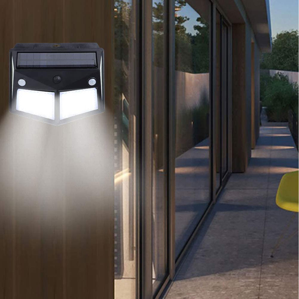 260 LED Super Bright Outdoor Solar Wall Lamp IP65 Waterproof Garden Lights PIR Motion Sensor Night Light For Courtyard Garage