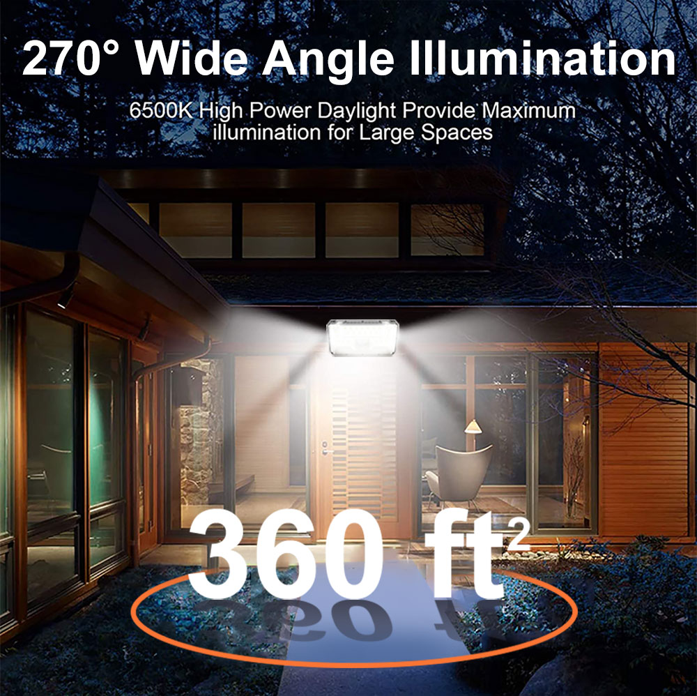 White LED Solar Light Outdoor PIR Motion Sensor Waterproof Solar Powered Street Light Super Bright Wall Lamp for Garden