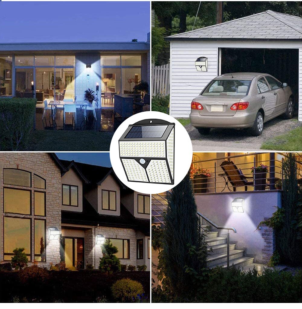 436 LED Super Bright Outdoor Solar Lamp PIR Motion Sensor Garden Solar Lights IP65 Waterproof Wall Light For Courtyard Garage