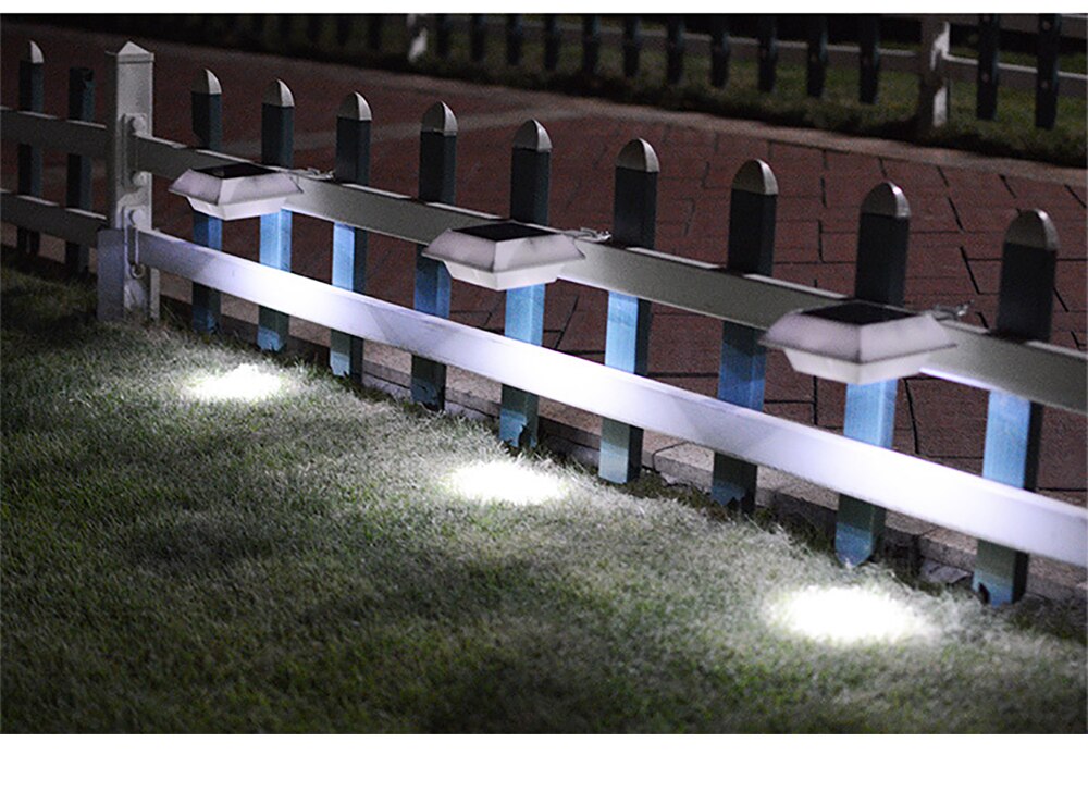 Outdoor PIR Motion Sensing Solar Light Fence IP44 Waterproof Night Light For Garden Decoration Gate Fence Wall Courtyard Cottage