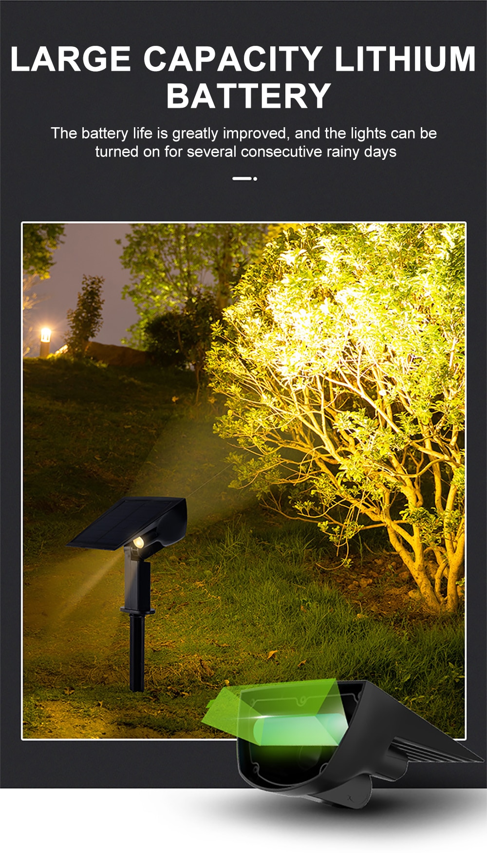 43 LED RGB Outdoor Solar Lights Intelligent Light Control Taillight Design Solar Lawn Landscape Lamp Waterproof Garden Wall Lamp