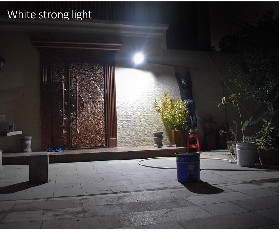 66 Led Solar Light Outdoor Waterproof Street Light Rotable Pole Solar Street Lamp Wall Lamp With 3 Modes For Garden