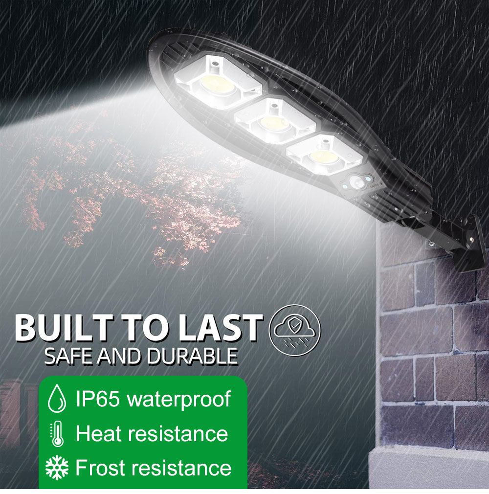 90COB Solar Outdoor Lamp PIR Motion Sensor Remote Control Waterproof LED Street Lamp Wall Light For Garden Front door Night Lamp