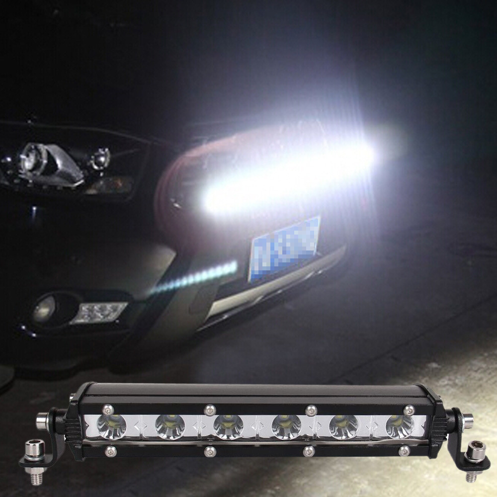 Slim 7inch 30W 3000LM Spot LED Single Row Work Light Bar Waterproof Dust proof Shockproof OFFROAD DRIVING SUV