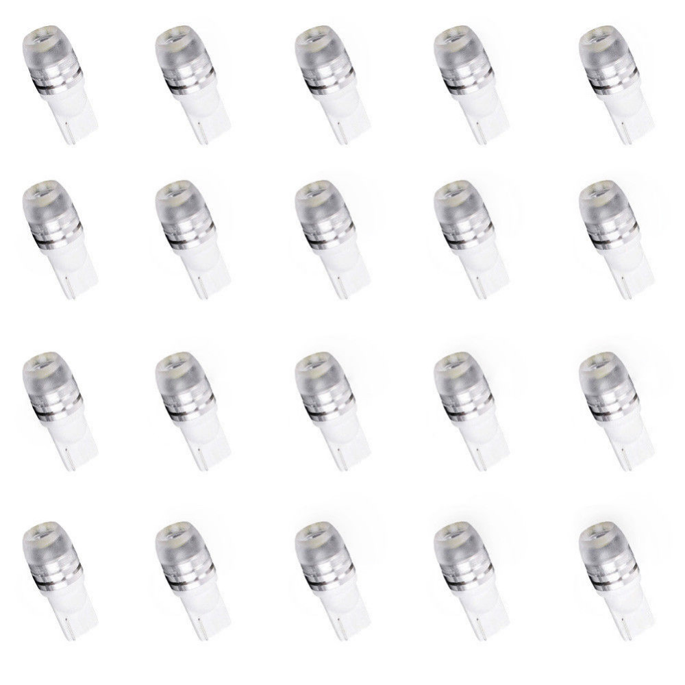 20x 92 168 194 White High Power Xenon 1W Samsung 5730 T10 Wedge LED Lights support for License Plate Light Parking Light etc