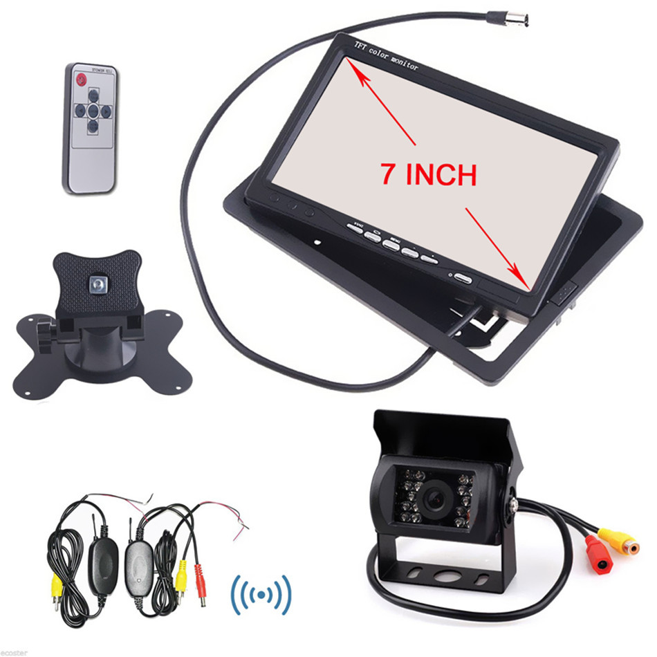 Universal Multi-function Waterproof 12V Car IR Rear View ... tft mirror backup camera wiring diagram 