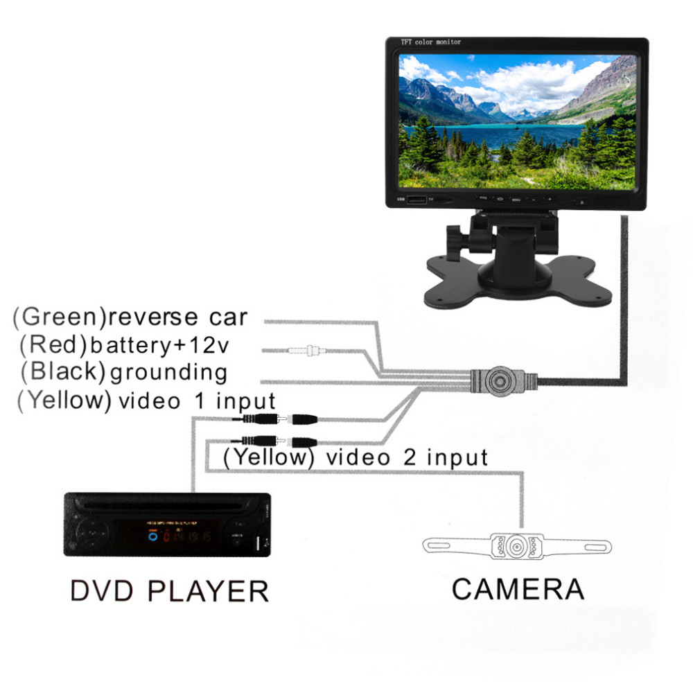 Tft color monitor схема подключения