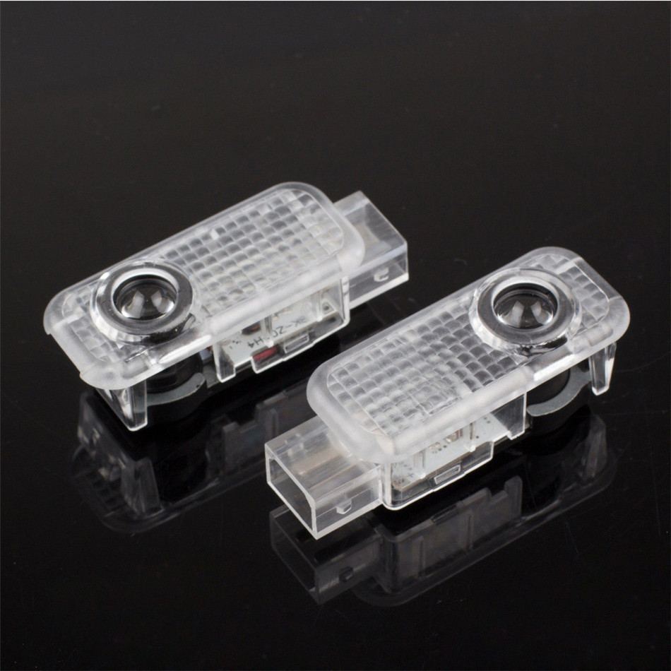 2Pcs High Brightness LED Vehicle Welcome Courtesy Laser Light Projector Logo Ghost Shadow Lamp for Audi Car Door