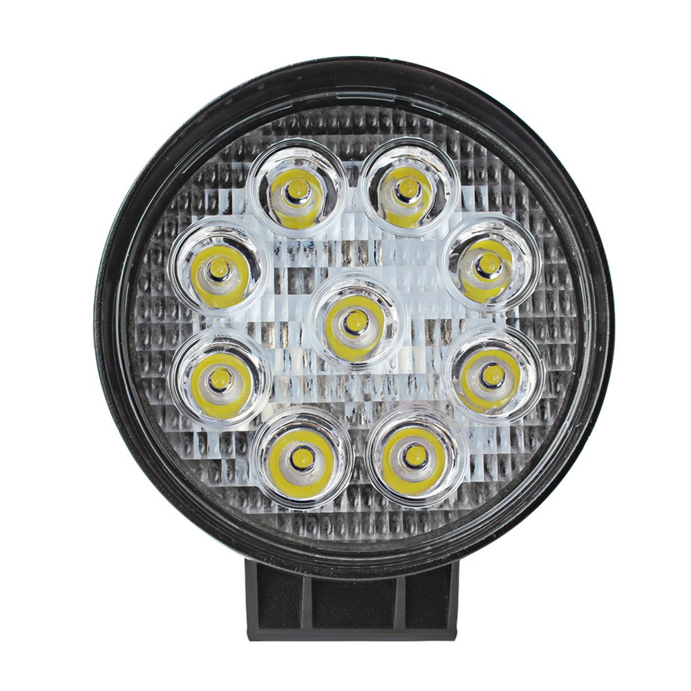 4 Inch 1PCS High Quality 27W 12V 24V LED Work Light Spot Flood Lamp for Motorcycle Tractor Truck Trailer