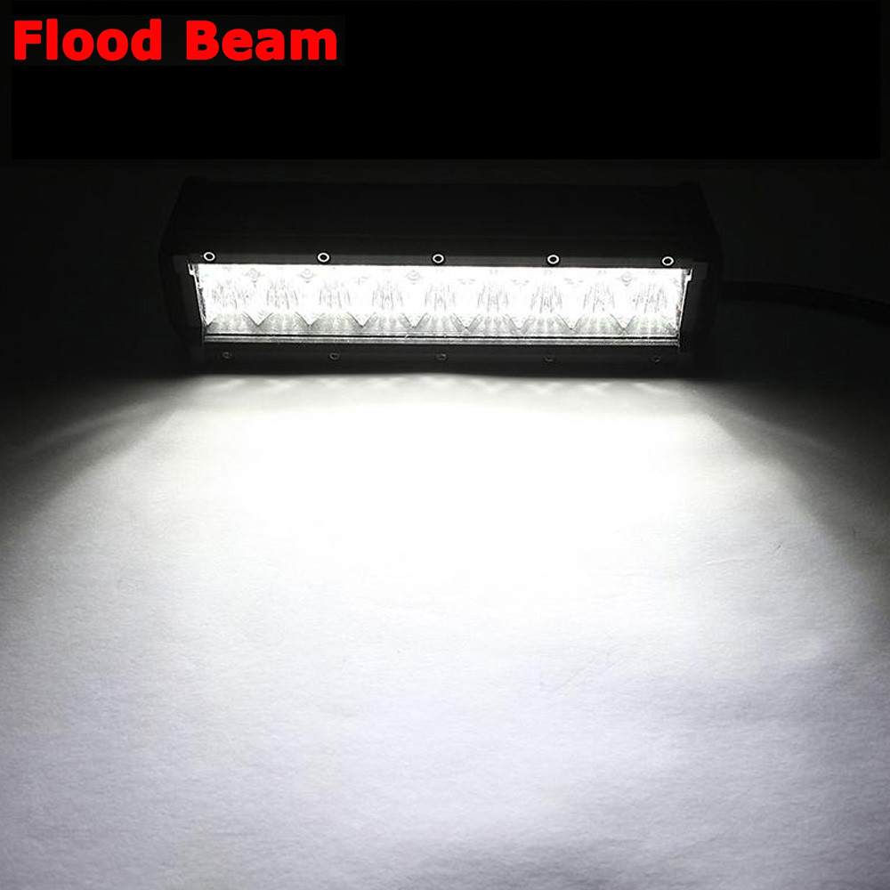 9inch 90W Waterproof IP 68 9000LM 5D Lens LED Light Bar Flood Spot Work Lamp SUV ATV 4WD