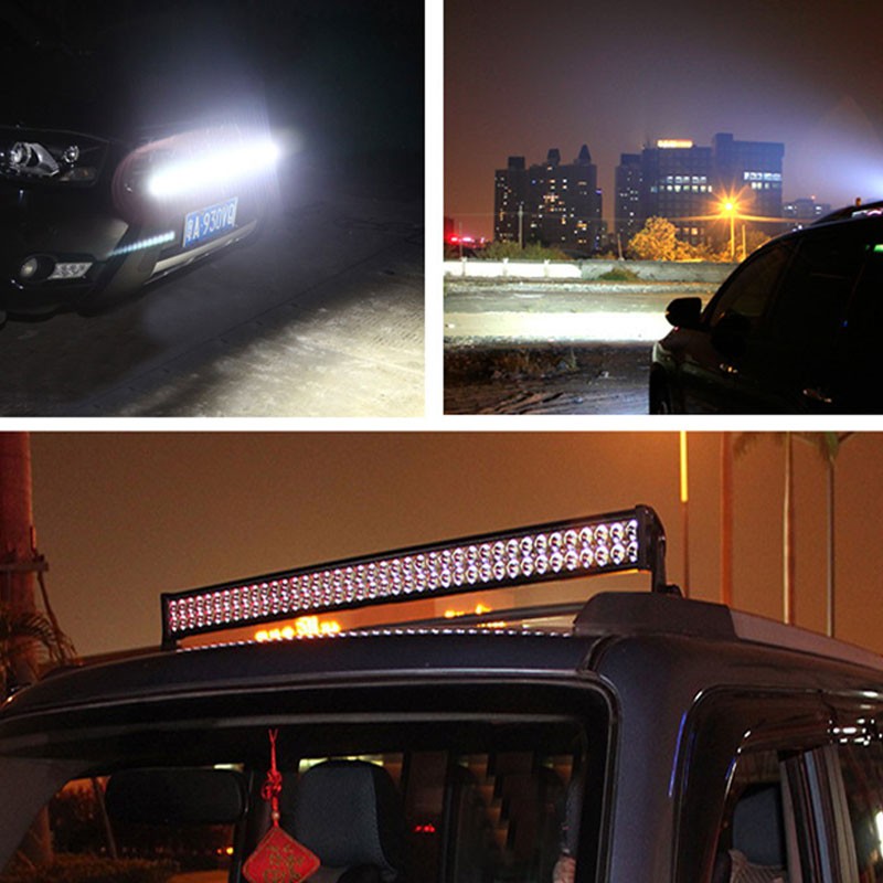 24000LM 240W 12v 24v 23Inch 4D Straight LED Work Lights Driving Lamp Combo Beam for Truck SUV ATV LED Bar Fit for12V24V vehicles