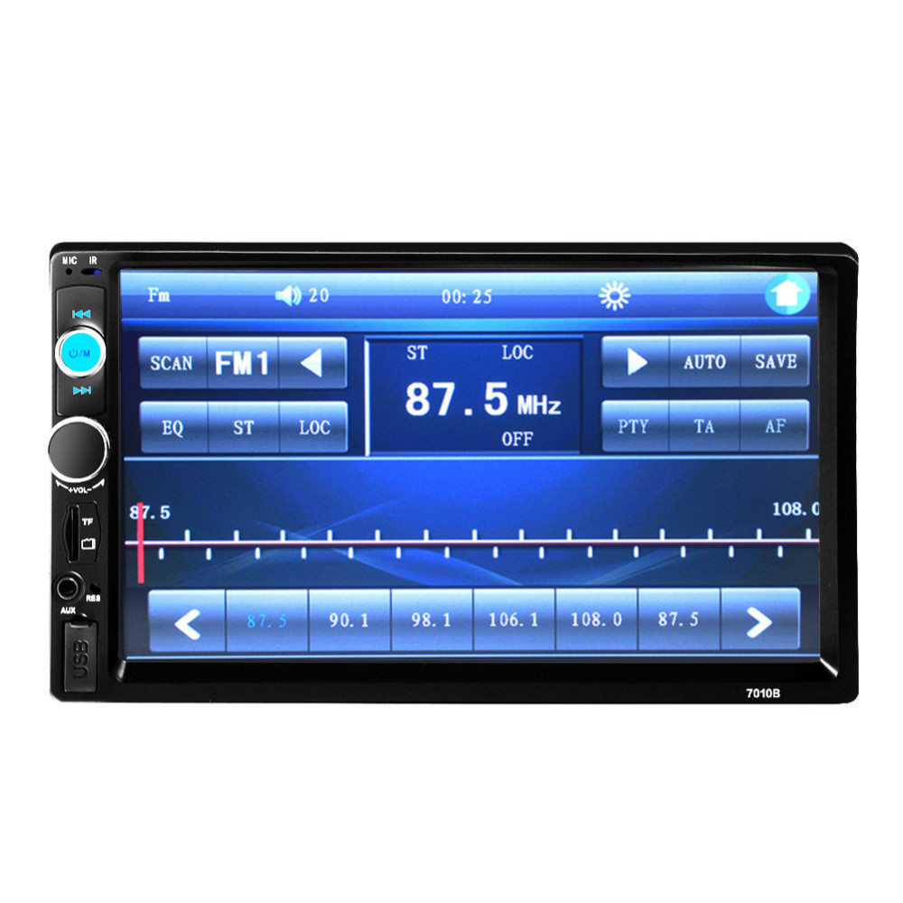 7010b 7 39 39 Hd Bluetooth Touch Screen 2 Din Car Stereo Radio Fm Mp5 Mp3 Usb Aux In Player 4 Tv Lines Camera On Diy