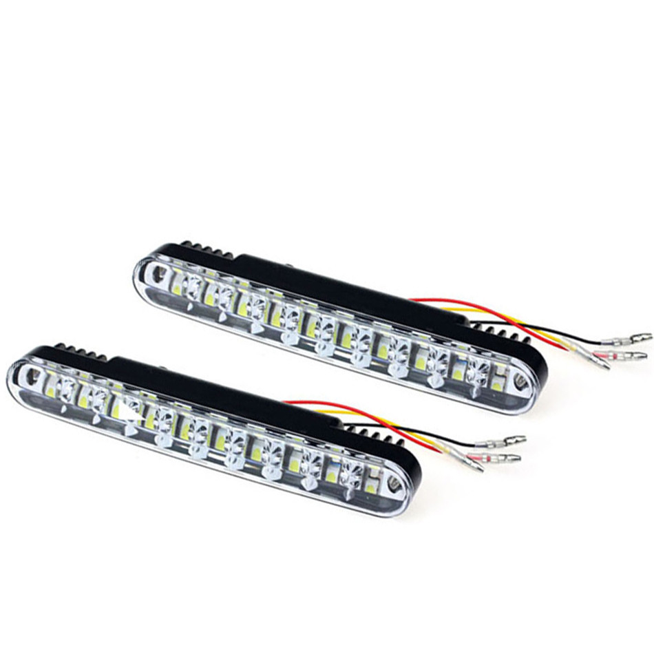 Universal High Brightness 2 x 30 LED Vehicle Waterproof Car Daytime Running Light DRL Daylight Turning Lamps