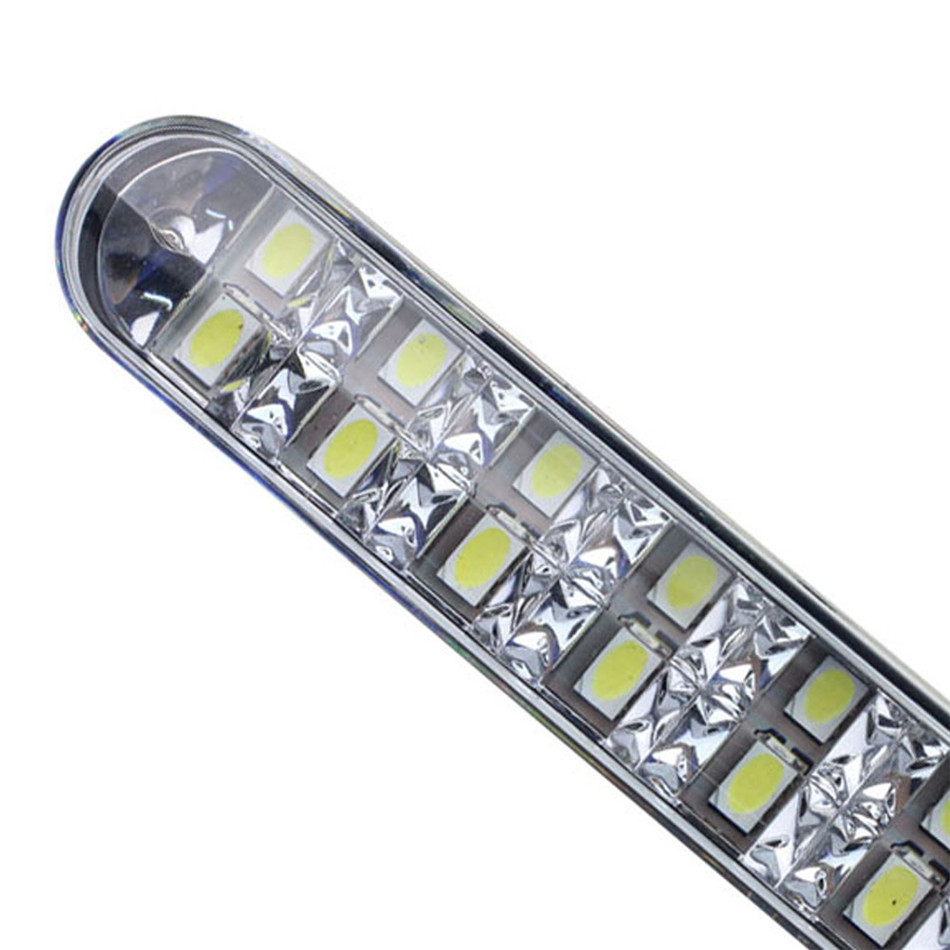 Universal High Brightness 2 x 30 LED Vehicle Waterproof Car Daytime Running Light DRL Daylight Turning Lamps