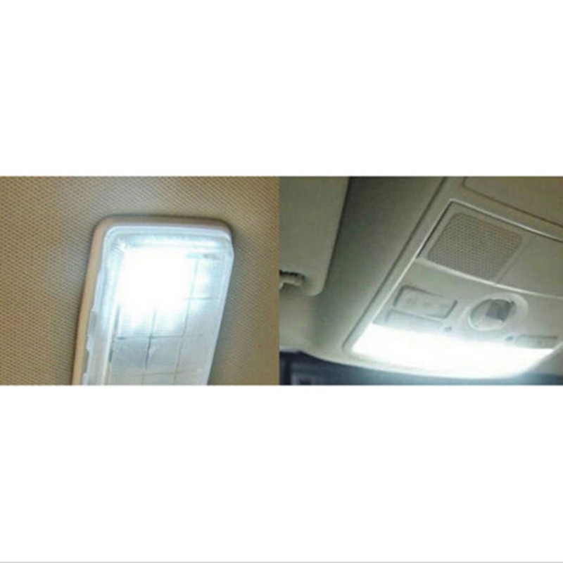 New High Quality 12v 10pcs 24 SMD COB LED Car T10 Festoon Dome Light Panel Lamp 12V 1.5W bulbs White long service life