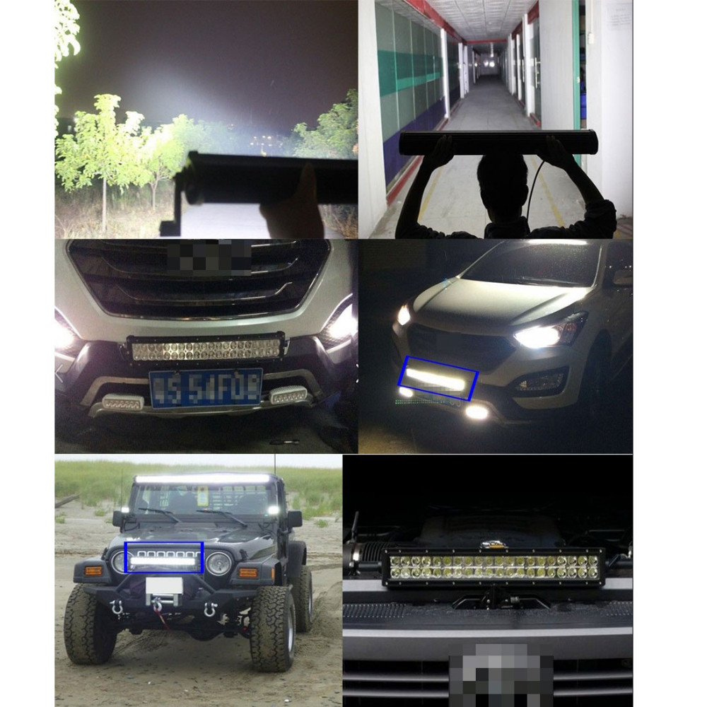 Super Bright 9600lm 22 Inch 120W LED Bar Flood Spot Combo Work Truck ATV UTE SUV Offroad 4X4 Light Bar 10 30V DC Work Light