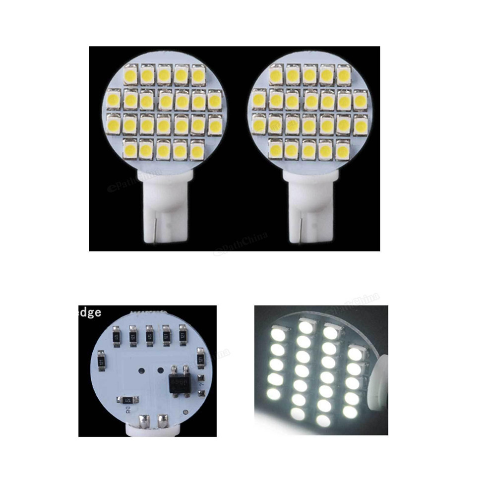 Multi function High Brightness Energy Saving White 10x 12V 24 SMD T10 921 194 RV Trailer Interior LED Light Bulbs