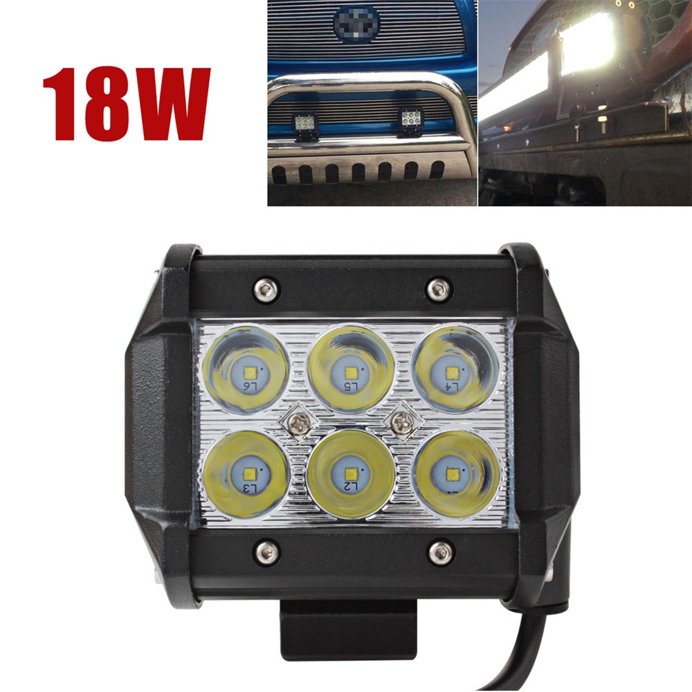 Sale 1440LM 18W LED Car Work Light Super Power Waterproof for Motorcycle Tractor Boat 4WD Offroad SUV ATV