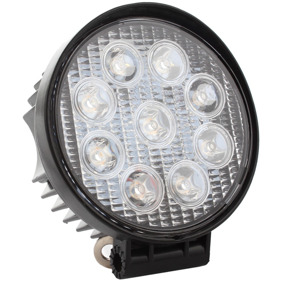 1600LM 4 27W IP67 Waterproof Round LED Work Light Car Working Lamp For Motorcycle Tractor Trunk Trailer Boat