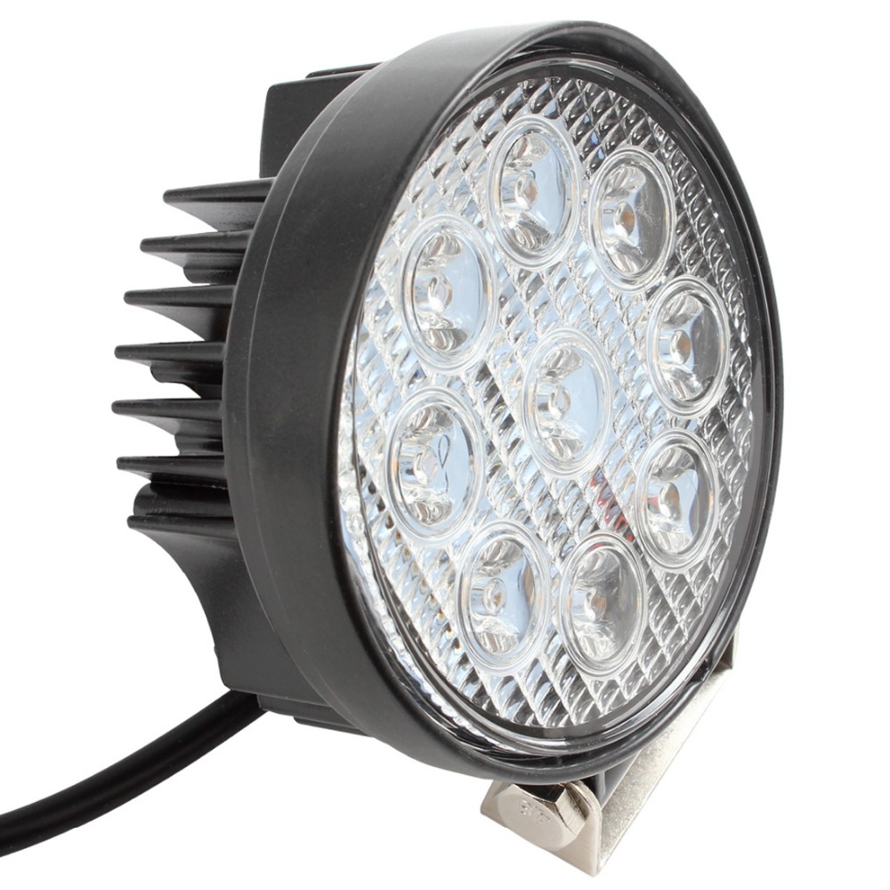 1600LM 4 27W IP67 Waterproof Round LED Work Light Car Working Lamp For Motorcycle Tractor Trunk Trailer Boat