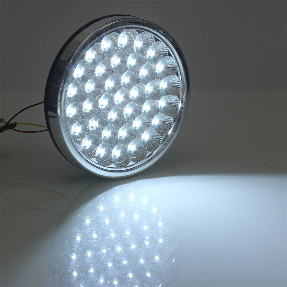 12V Universal 37LED Interior Dome Roof Light Ceiling Decoration Light Bright White Lamp for Car VAN Taxi Truck