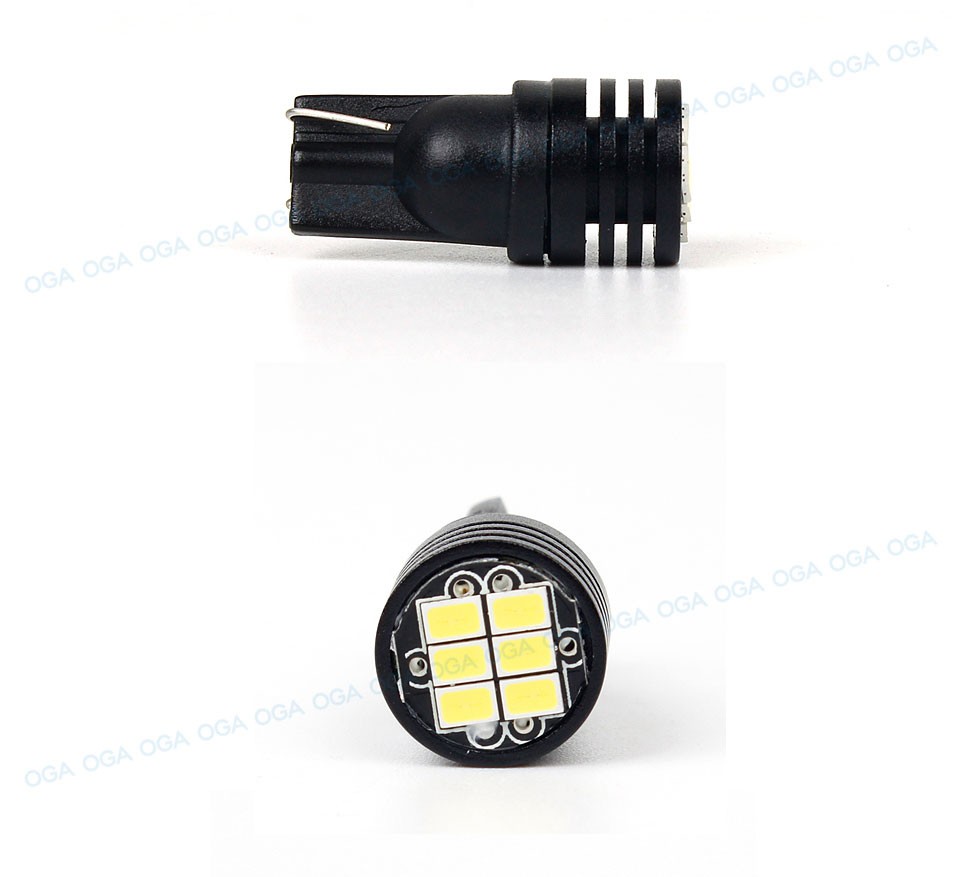 OGA 2 PCS Super Bright Canbus No Error SMD3020 T10 W5W 168 194 Car LED Reading Mirror License plate Width light