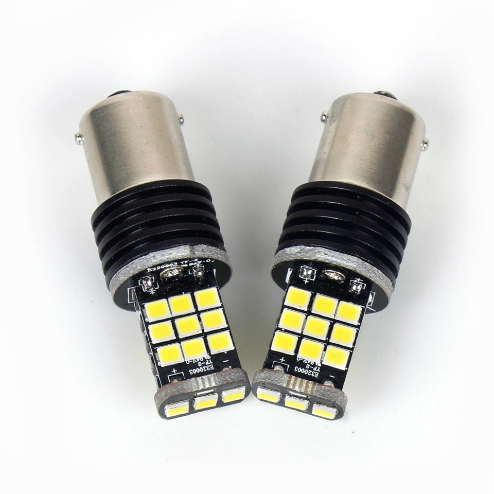 OGA 2PCS Extremity Bright 1156 BA15S 1141 7506 21 SMD Brake Parking Reverse Lights Fog Lamps Turn Signal Bulb DC12V 6500K White