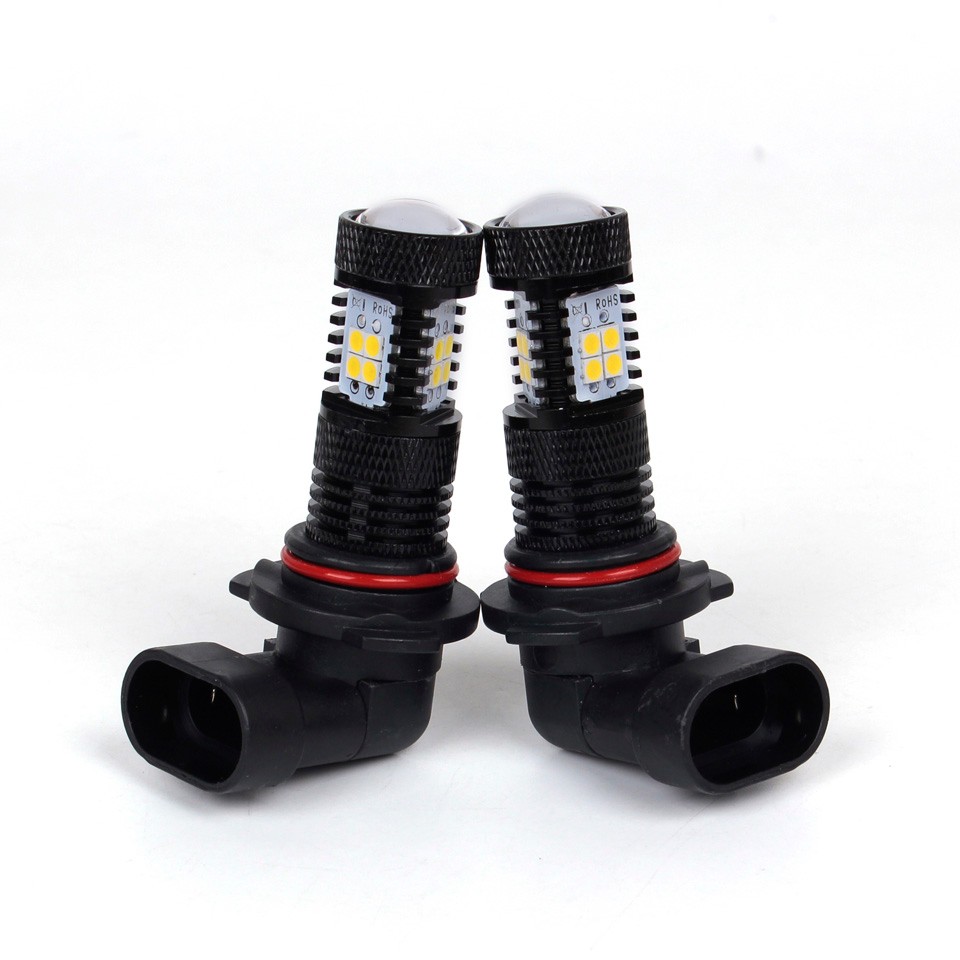 OGA 2PCS High Lumens Super Bright SMD3030 Xenon White 9006 HB4 Auto Car LED DRL Daytime Running Fog Light Bulb Lamp Plug Play