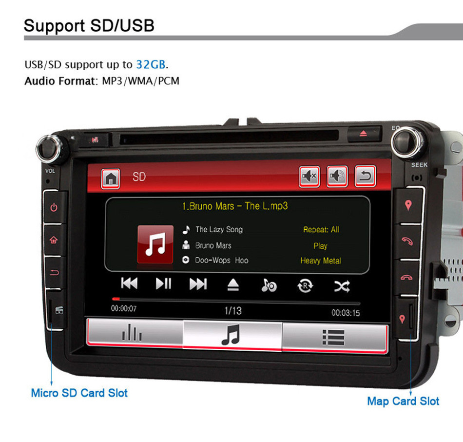 2 Din 8 U0026quot Touch Screen Wce Car Dvd Video Player Gps