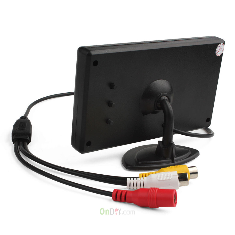 Car Parking Kit With 4.3" Color TFT LCD Display Car Camera Monitor Support 480 x 272 Resolution + Waterproof Rear View Camera