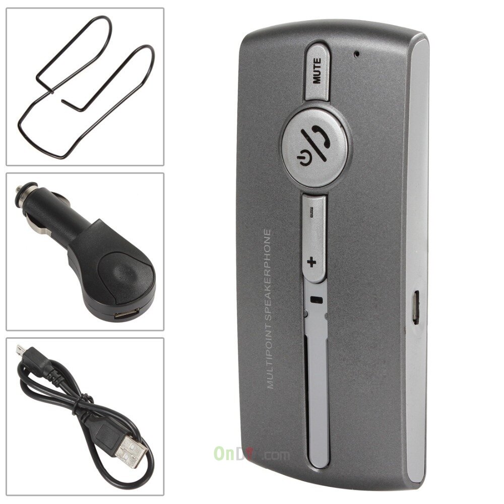 bluetooth hands free with car battery indicator