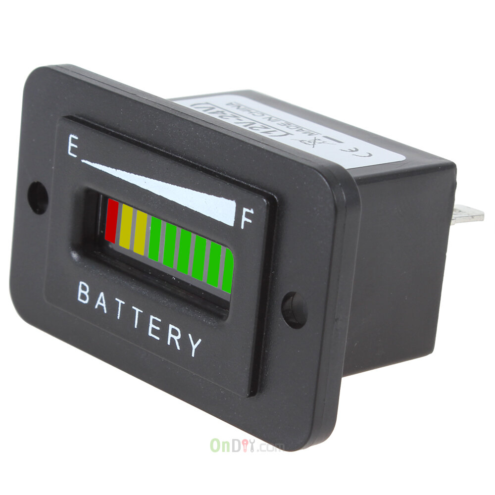 car battery indicator red