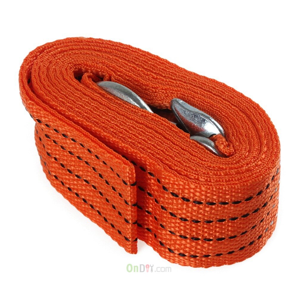 3 Tons 4 Meter Fluorescence Orange Color Universal Car Tow