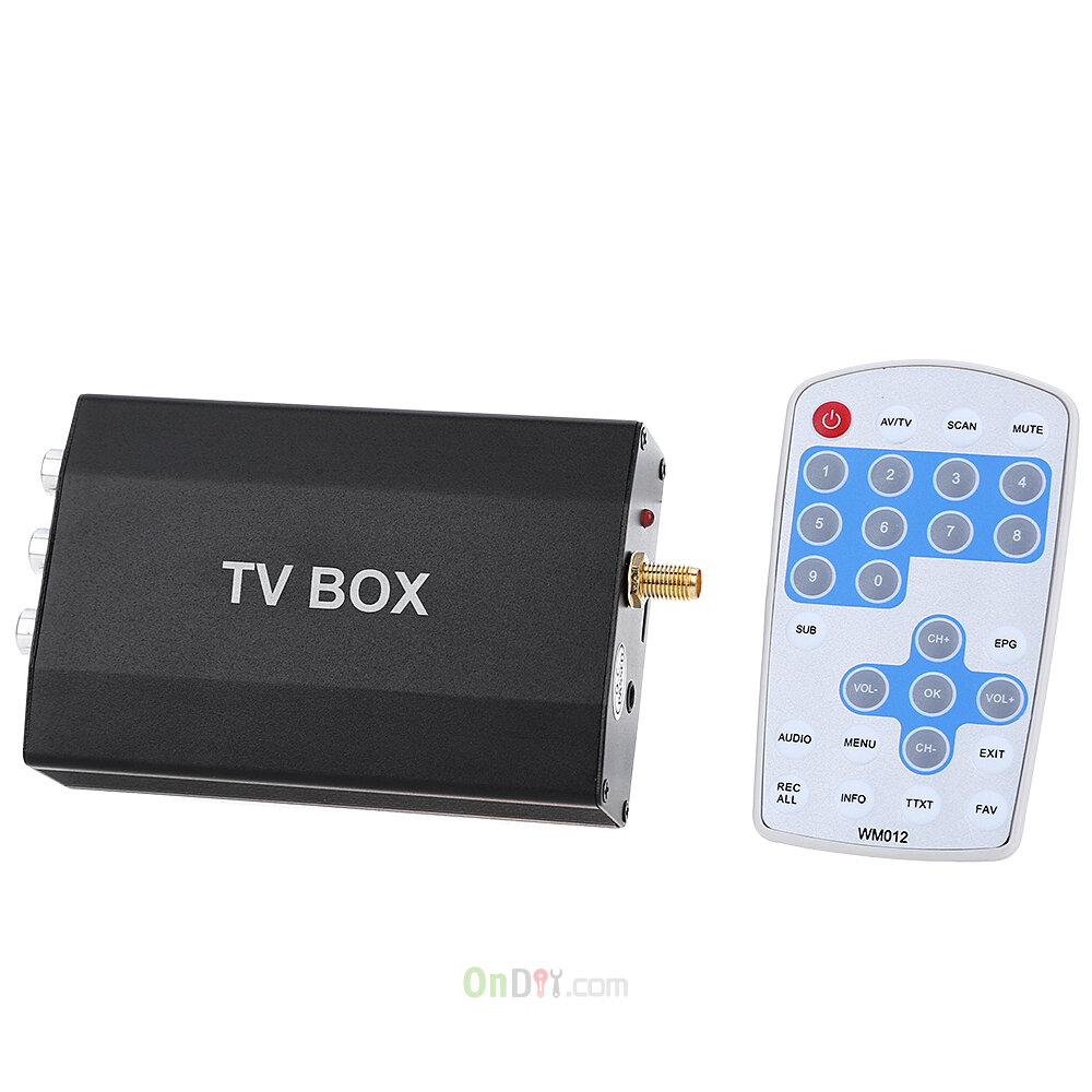 DVB T Multi channel  Mobile Car Digital TV  Box Mini  Analog 